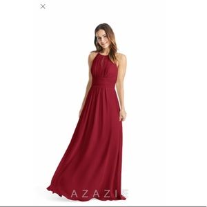 Azazie Bonnie Burgundy Bridesmaid Dress